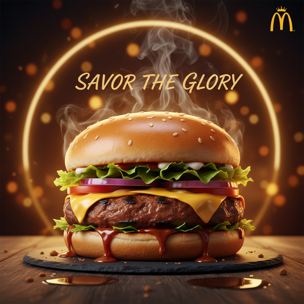 Motion-Ready Text to Image Fast Food Ad