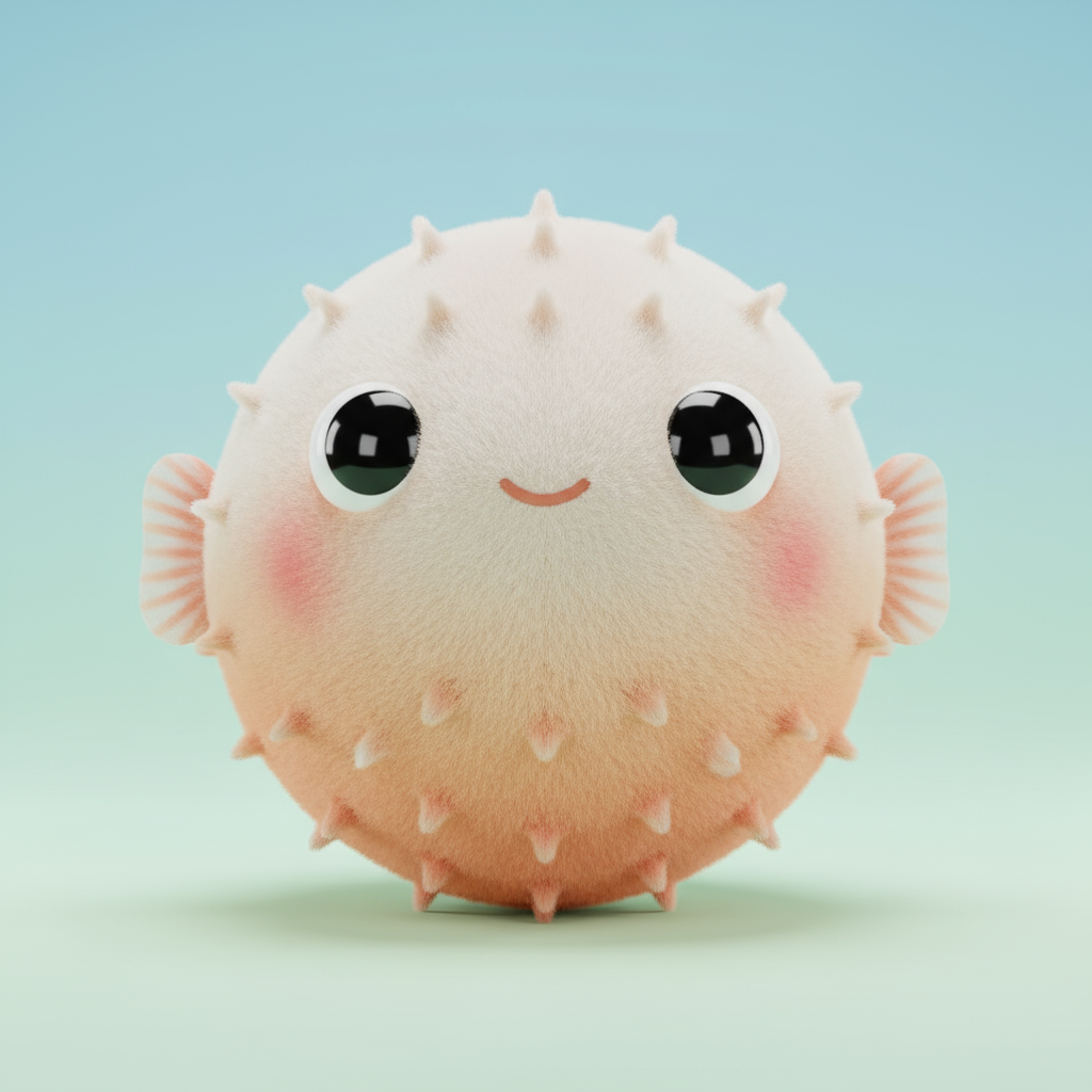 Plush Pufferfish Toy